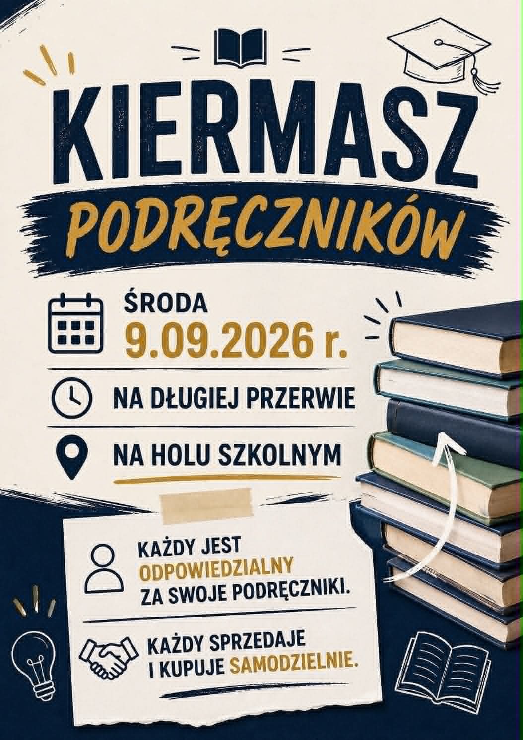 Kiermasz podręczników w Zespole Szkół w Lubrańcu Marysinie 9 września